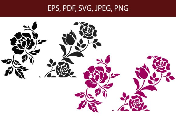 Coloring Flowers Design: Graphics & Illustrations for Handmade Brands