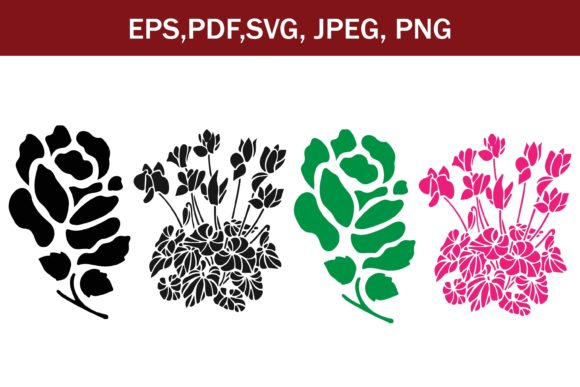 Coloring Flowers Design SVG Cut File Graphics and Illustrations Review