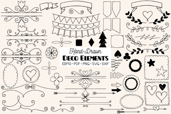 Decorative Elements Frames, Dividers Graphics and Illustrations