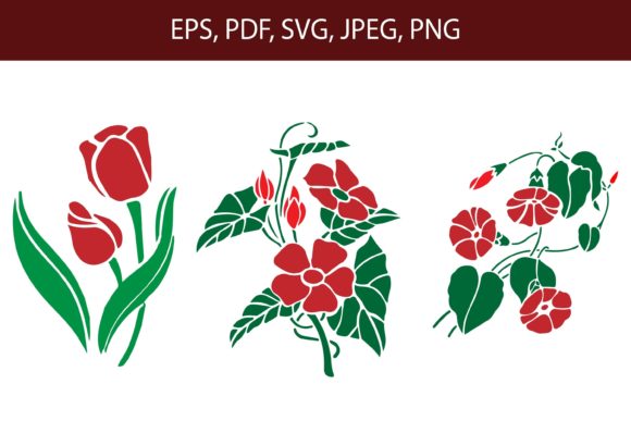 Flowers Set Design SVG Cut File Review