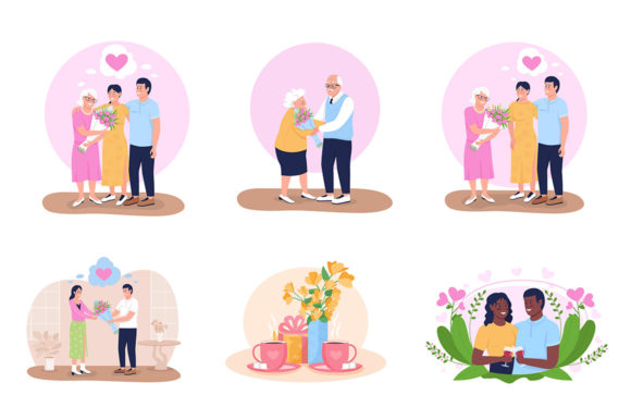 Happy Mother Day Illustration Bundle: Graphics and Illustrations Review