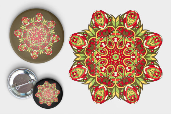 Mandala Doodle Graphics and Illustrations for Branding