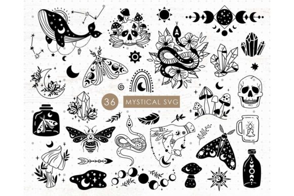 Mystical and Celestial Bundle Graphics and Illustrations Review