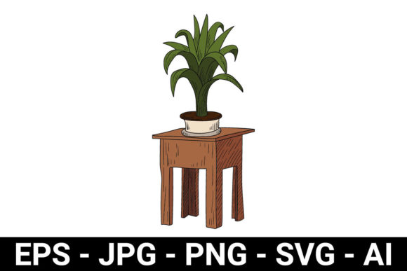 Plant in a Pot Perfect for Design Graphics and Illustrations Review