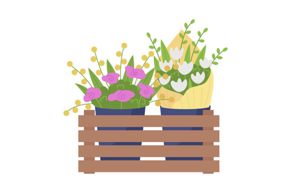 Review: Flower Kiosk Semi Flat Color Object for Embroidery
