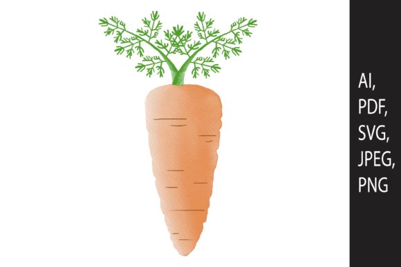 Watercolor Carrot Design SVG Cut File Review